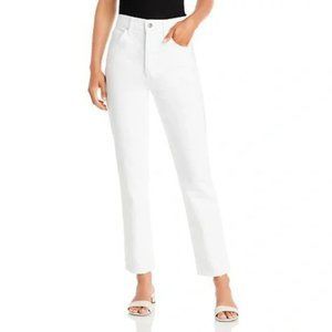 Anine Bing White Slim Straight Sonya Jeans